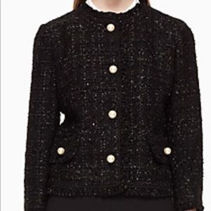 Kate Spade Sparkle Tweed Jacket Size 